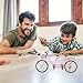 SUPVOX Two-Seater Doll Bike Accessories Miniature Toy Bicycle Model with Pedals for Kids Indoor Outdoor Play and Desktop Decoration