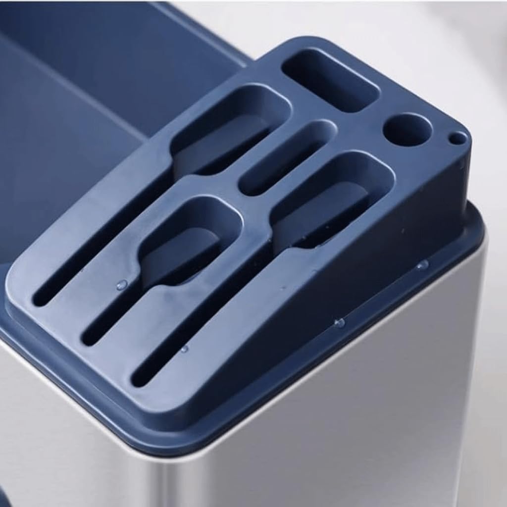 Support de rangement de cuisine, support à couteaux de ménage, pot d'assaisonnement multifonctionnel, support à bouteilles d'assaisonnement, baguettes en acier inoxydable