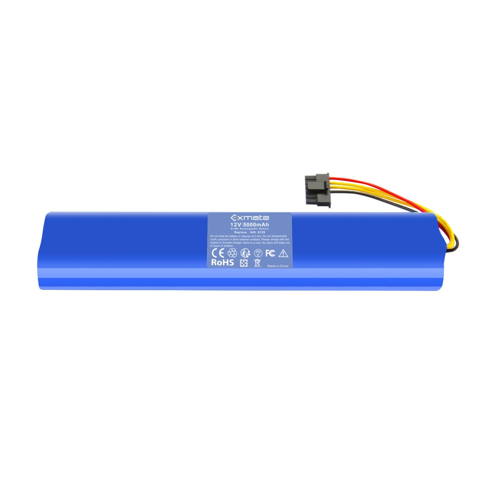 Exmate NI-MH 12V 5000mAh Zastępczy akumulator do Neato BotVac 70, 70e, 75, 80, 85 Robot, Kompatybilne modele akumulatorów 025-0012, 945-0129, NX2000SCx10