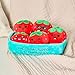 Emotional Support Strawberries by Relatable, Cuddly Stuffed Animals and Toys, Squishy Toys and Plushies, Great Gift Ideas for Loved Ones of All Ages, Includes 5 Plushies with Carrying Basket
