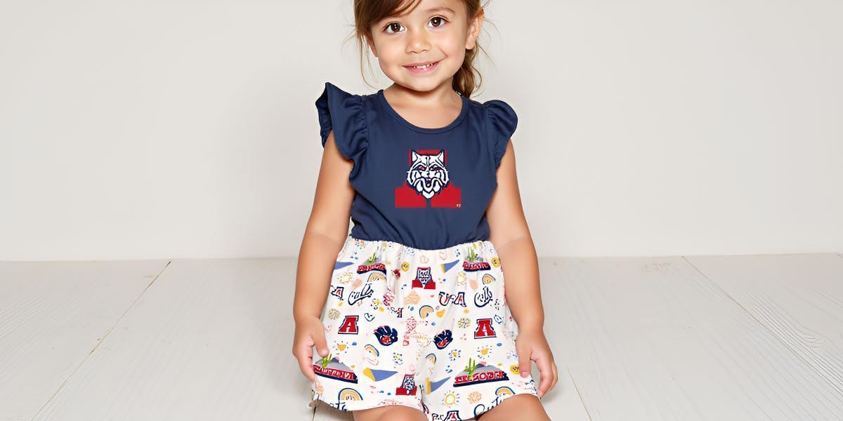 Wes and Willy Girls Sports Fan College Vault Princess Dress