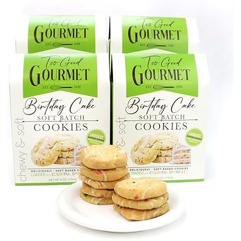 Too Good Gourmet Soft Batch Cookies, Birthday Edition, 4 Pack – Delicious & Chewy Gourmet Cookies Cover