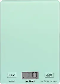 Balança Touch Digital de Cozinha RHINO BACRI-5M, 5Kg / 1g, vidro temperado, Alta Resistência