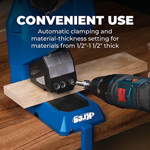 Image of Kreg KPHJ720 Pocket-Hole Jig 720 - Durable Kreg Pocket-Hole Jig - Easy Clamping & Adjusting - For Materials 1 /2 inch to 1 1 /2 inch Thick