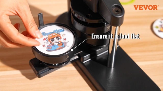 VEVOR Button Maker Machine 58 mm Badge Punch Press Kit with 500pcs Button Parts & Circle Cutter & Magic Book