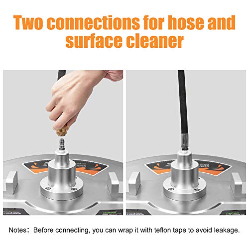 BEETRO Pressure Washer Surface Cleaner 20 Inch, Power Washer Cleaning Attachments Surface Cleaner for Driveway,Sidewalk,Deck, Patio Cleaning, 4500 PSI,Stainless Steel