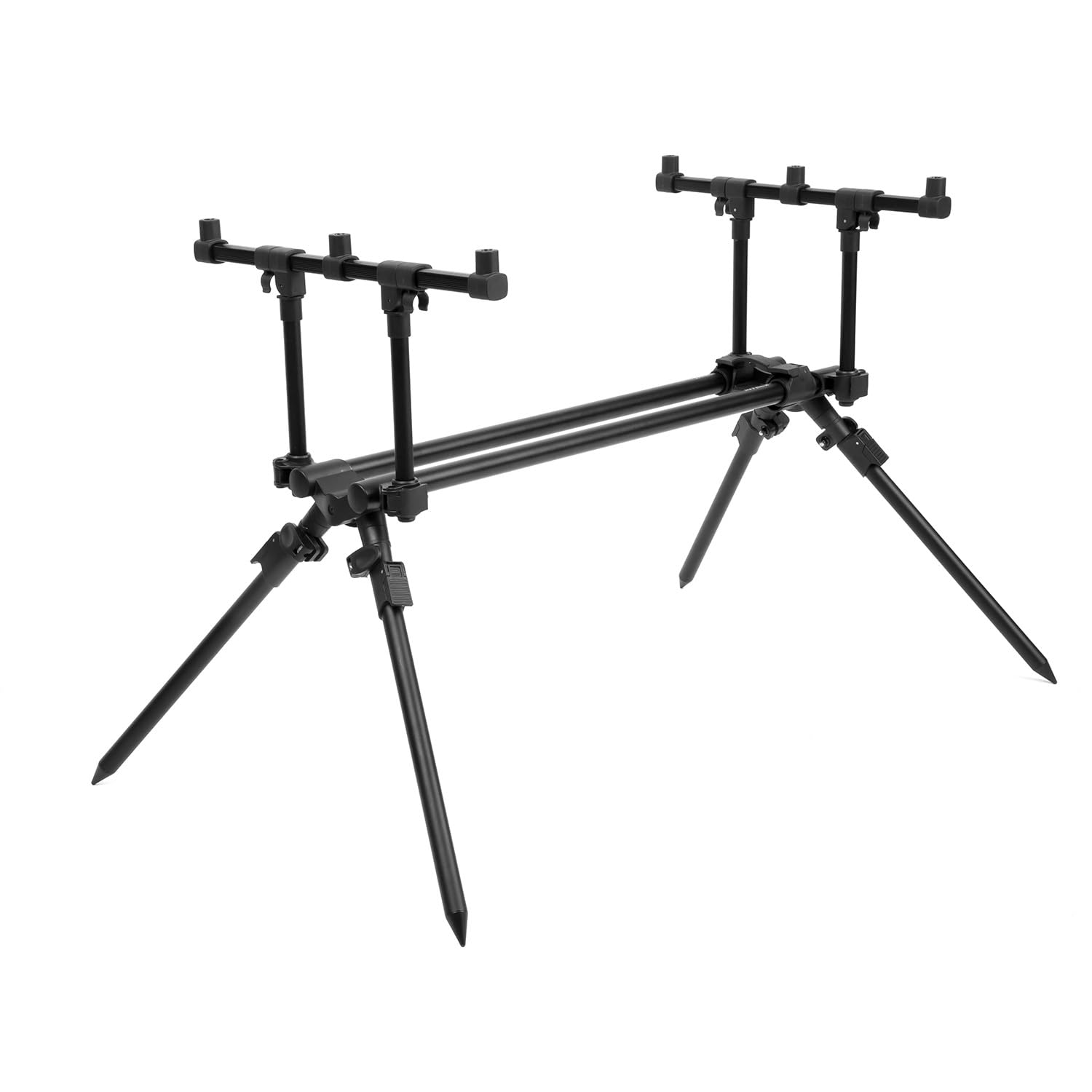 Sonik Intelx 3 Rod Carp Fishing Adjustable Aluminium Rod Pod Inc Padded Carry Case HC106 W53-85 x L112 x H51-69cm Chunky 16/19mm Construction