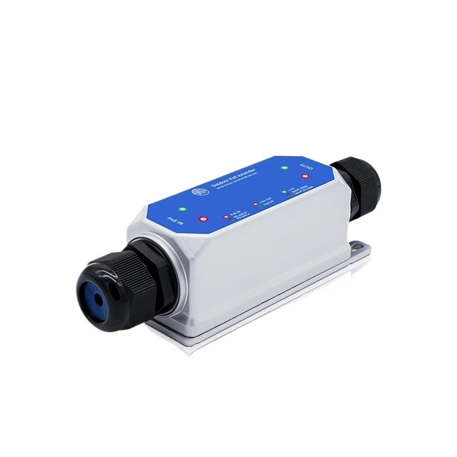 OSHZIKJII 2 Port Gigabit Extender 1 to 1 IP67 Waterproof 1000M Repeater IEEE802.3af/at/bt 48V 120W