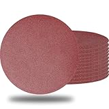 20 PCS 7 Inch 120 Grit Sanding Discs Sandpaper -7' Hook-and-Loop Aluminum Oxide Sander Paper Grinding Polishing for Wood Drywall Random Orbit Sander