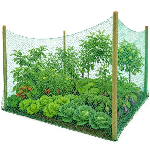 Image of 12 Ply Plant Netting 50 mm Mesh - Heavy Duty Garden Support Net, UV Resistant Trellis Net for Vegetables, Climbing Plants & Creepers (Green, 20X250FT)