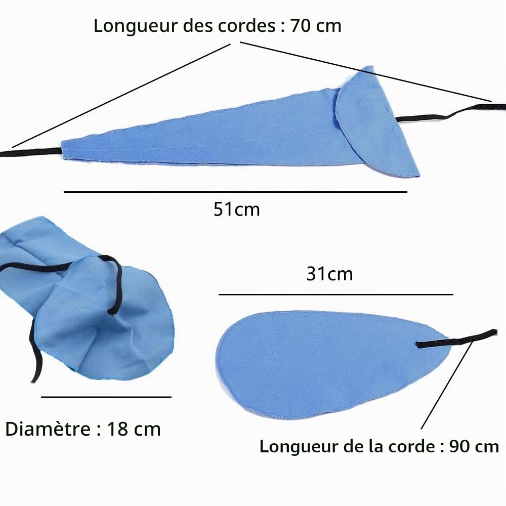 Kit d'entretien pour Saxophone et autres instruments - 2 Chiffons de Nettoyage pour éliminer l'eau et la Saleté sur la Paroi intérieure, Adapté pour Saxophone alto, Clarinette, flûte, Soprano, etc.