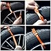 Topteng Tire Snow Chains, 10PCS Snow Tire Chain Anti-Skid Belt for Car Truck SUV Emergency Winter Driving (orange, 10Pcs)
