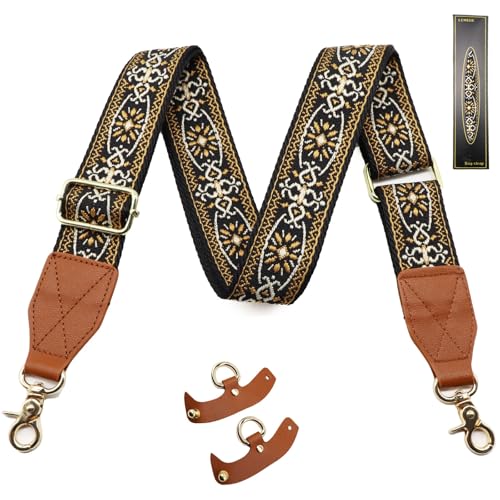 Image of LEMEDE Purse Strap Replacement Crossbody 1.5 inch Wide Shoulder Strap Adjustable Straps Handbag Strap Replacement Belts