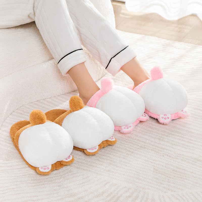 Corgi Slippers, Corgi Shoes, Corgi Slippers for Women/Men, Plush Warm Cute Soft Comfy Corgi Dog Slippers Zapatillas Corgi4