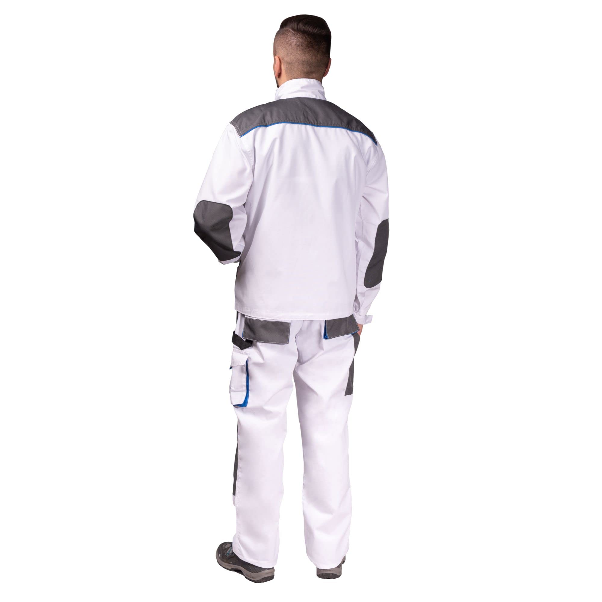 Overol con peto y soporte para hombre, pantalones con rodilleras, chaqueta disponible perfecto para el trabajo, pintor, pisos