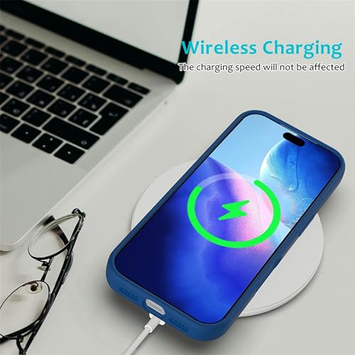 Image of ArmourPro Silicone Back Case for iPhone 17 Pro Max, Soft-Touch Case | Dark Blue
