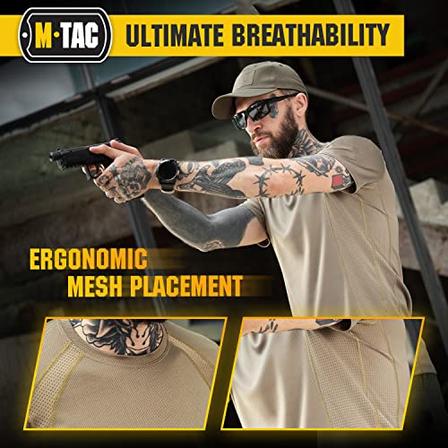 M-Tac Athletic T-Shirt Gen.2 - Breathable Polyester Military T-Shirt with Short Sleeve and Crew Neck for Men4