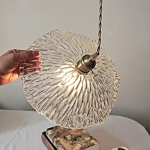 Lámpara colgante de vidrio iluminación de la isla de cocina techo rústico caída 5
