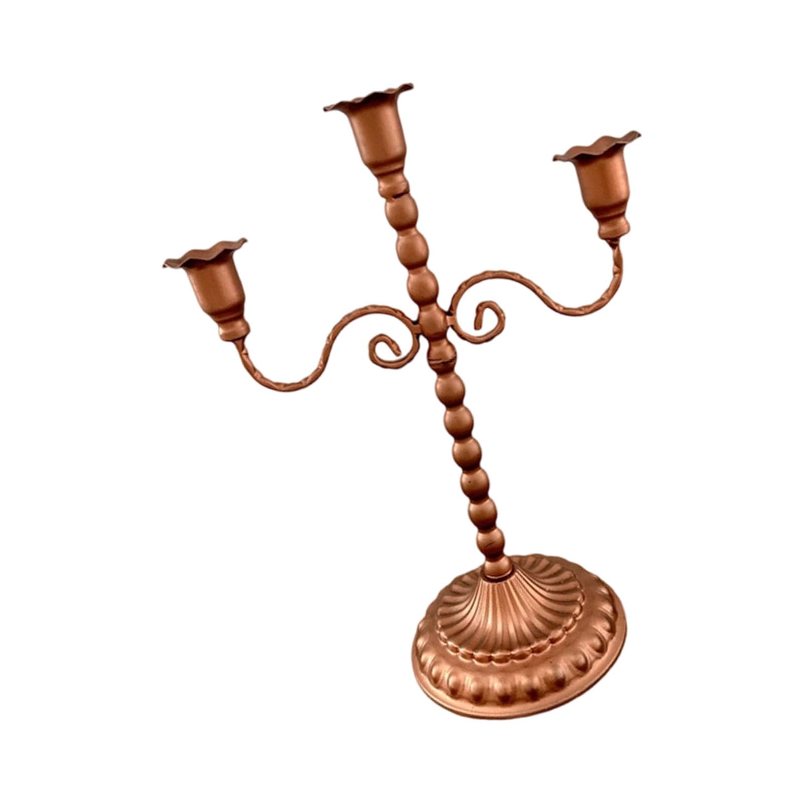 Qusinfc Cast Iron Metal Candelabra Candlestick Holders Decorative Stands Taper Holders for Wedding Party Home Decors Table Candelabra Centerpieces