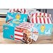 Treat Boxes - 24-Pack Paper Party Favor Boxes, Circus Carnival Design Goodie Boxes for Birthdays and Events, 2 Dozen Party Gable Boxes, 6 x 3.3 x 3.6 Inches