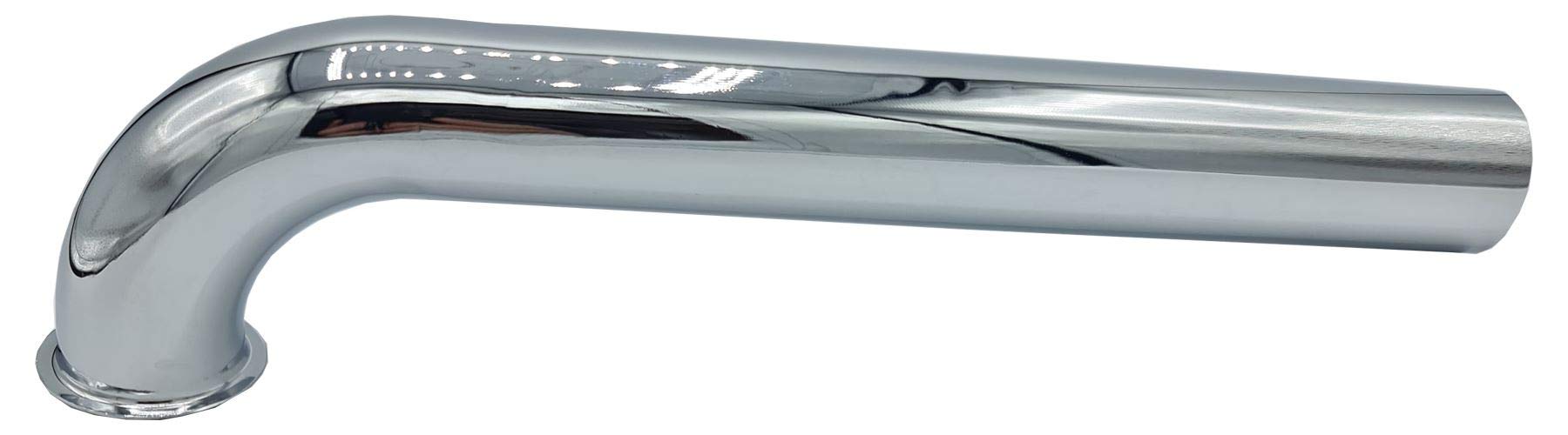 Tycner Silver Straight Pipe With Elbow 32Mm Drain Waste Trap Chrome Replacement 270Mm Long