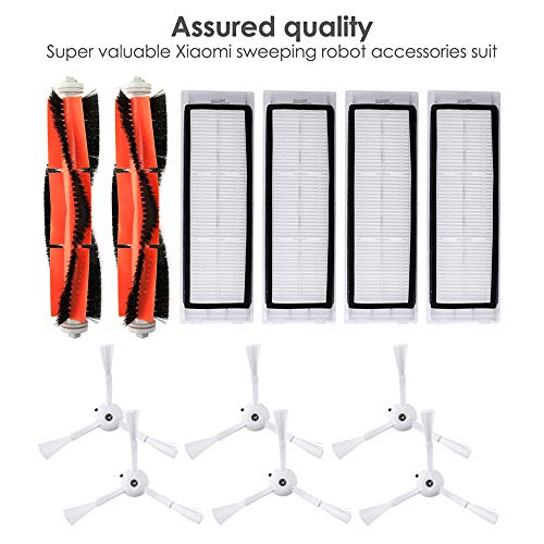 KKmoon Filtros para aspirador de pó robótico Escovas laterais Kit de escova principal 12pcs Acessóri