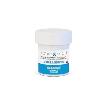 Roxy & Rich Natural Fat Dispersible Powder Food Color, 5 Grams Blue