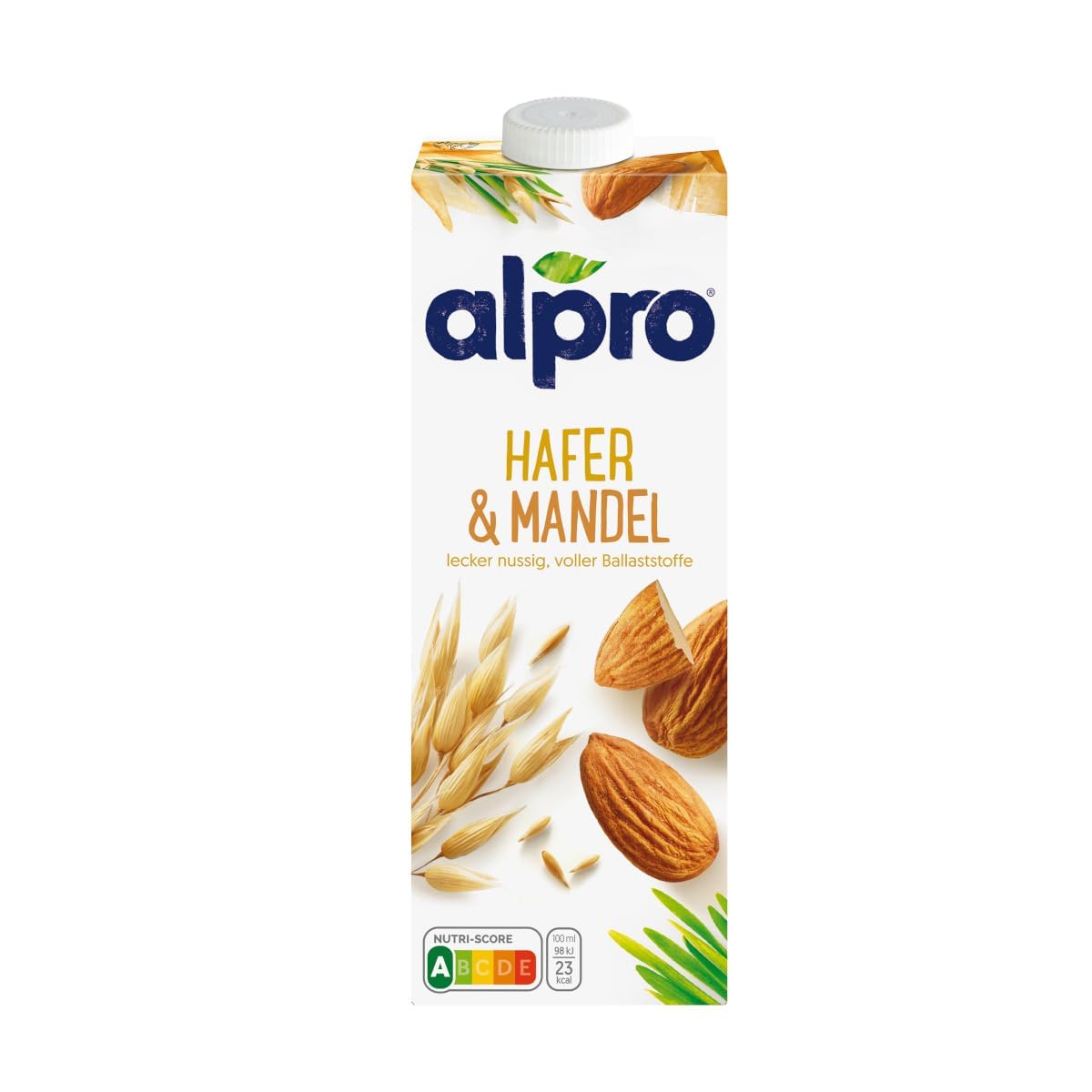 Alpro Oat Almond Drink, 100% Plant Based, Lactose & Dairy Free - 1L