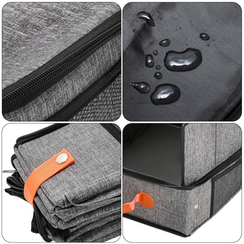 Caja de arena portátil plegable para gatos 19.7 x 15.7 x 11.8 pulg miniatura 4