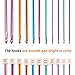 Juego de agujas de tejer de aluminio, 11 piezas, multicolor, 2 mm...