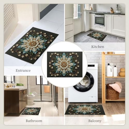 Tapis de bain antidérapant paillasson microfibre 60x90 - 8