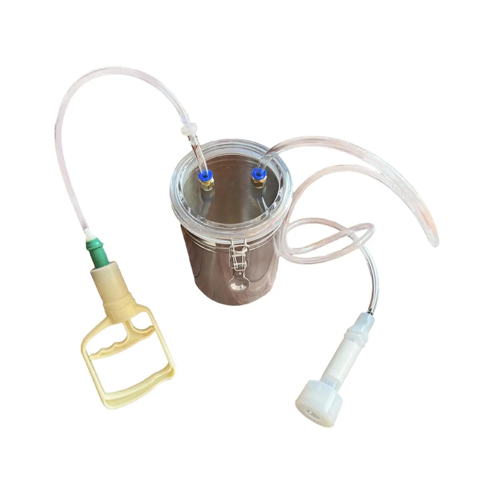 Manuelle Melkmaschine Manuelle Melkmaschine for Schafe und Kühe, geeignet for Milchviehbetriebe, 2000 ml Melkvolumen, Hand-Vakuumpumpe