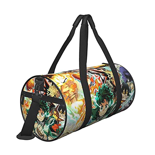 Gym Bag My Hero Academia Duffel Bag Sports Travel Bag Lightweight Multipurpose Duffel Bag With Pockets For Swim Yoga
