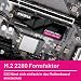 KIOXIA EXCERIA PRO G2 – 1TB M.2 2280 NVMe SSD – PCIe 5.0, bis zu 14.400/12.700 MB/s Lesen/Schreiben – Internes High-Speed-Laufwerk für Laptop, Desktop-PC, Gaming, Content Creation, Videobearbeitung