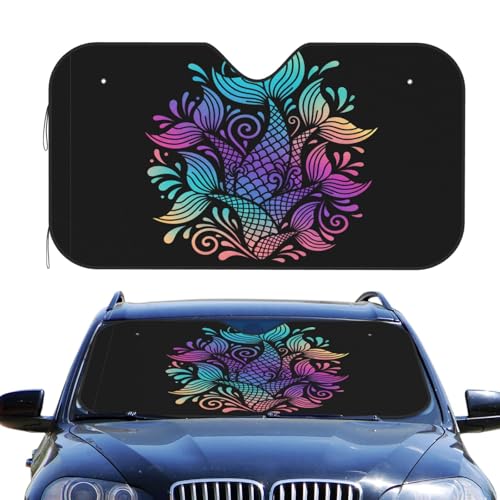 Pare-soleil de voiture intérieur pliable avec ventouses et housses pare-brise pour SUV