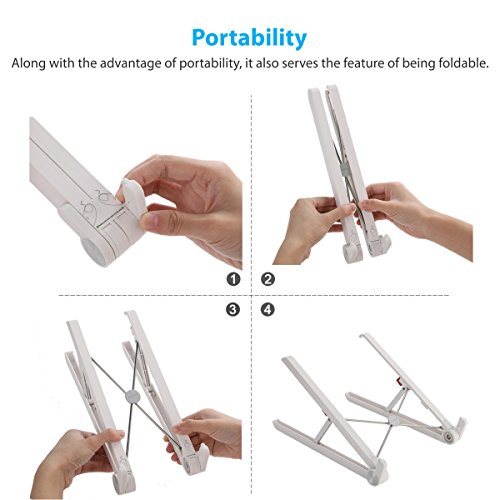 Image of Portronics POR-835 My Buddy Lite Foldable Laptop Stand (Silver)