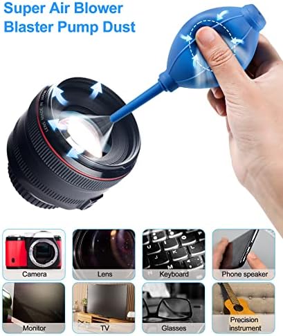 Keyboard Cleaner with Air Blower, BoYata 8-in-1 Portable Electronic Cleaning Kit, Screen Cleaner/Earbud Cleaner Kit for Laptop/Keyboard/Phone/Computer/Earphone/Tablet/Airpod (NO LIQUID)