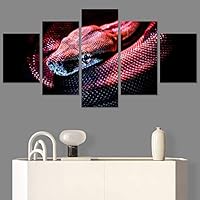 SIGNWIN 5 Panel Canvas Wall Art Coiling Around for Home Decorations Ready to Hang - 60