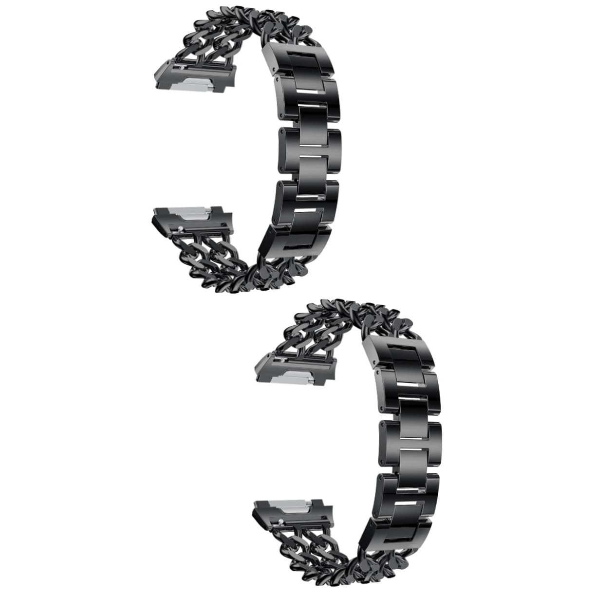 Artibetter 2 Piezas Correa De Reloj De Cadena De Doble Hilera Correa De Reloj Inteligente