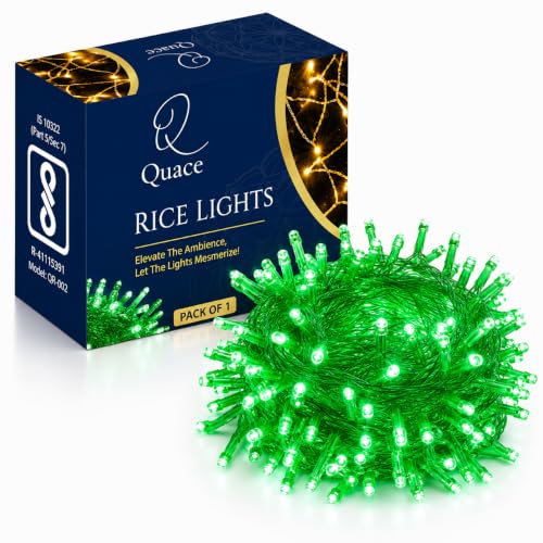 Image of Quace LED Pixel String Light 36 Feet, Green Fairy Lights with 360 Flexible Wire, Decorative LED Lights for Home, Bedroom, Balcony, Diwali, Christmas, Wedding & Party Decoration, Pack of 1