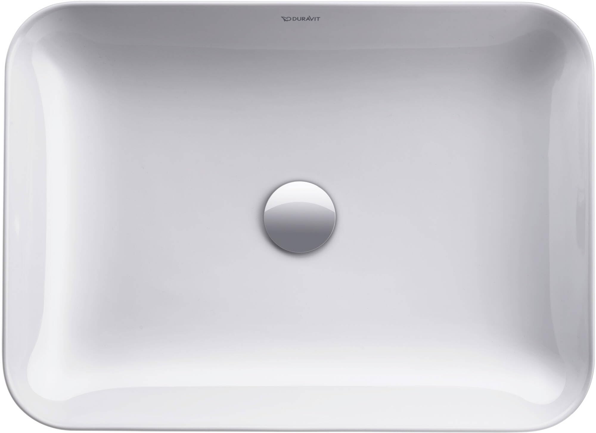 Duravit évier Cape Cod, 550x400 mm, sans Table de robinetterie, sans trop-Plein, Coloris: Couleur intérieure Blanche, Couleur extérieure Blanche - 2347550000