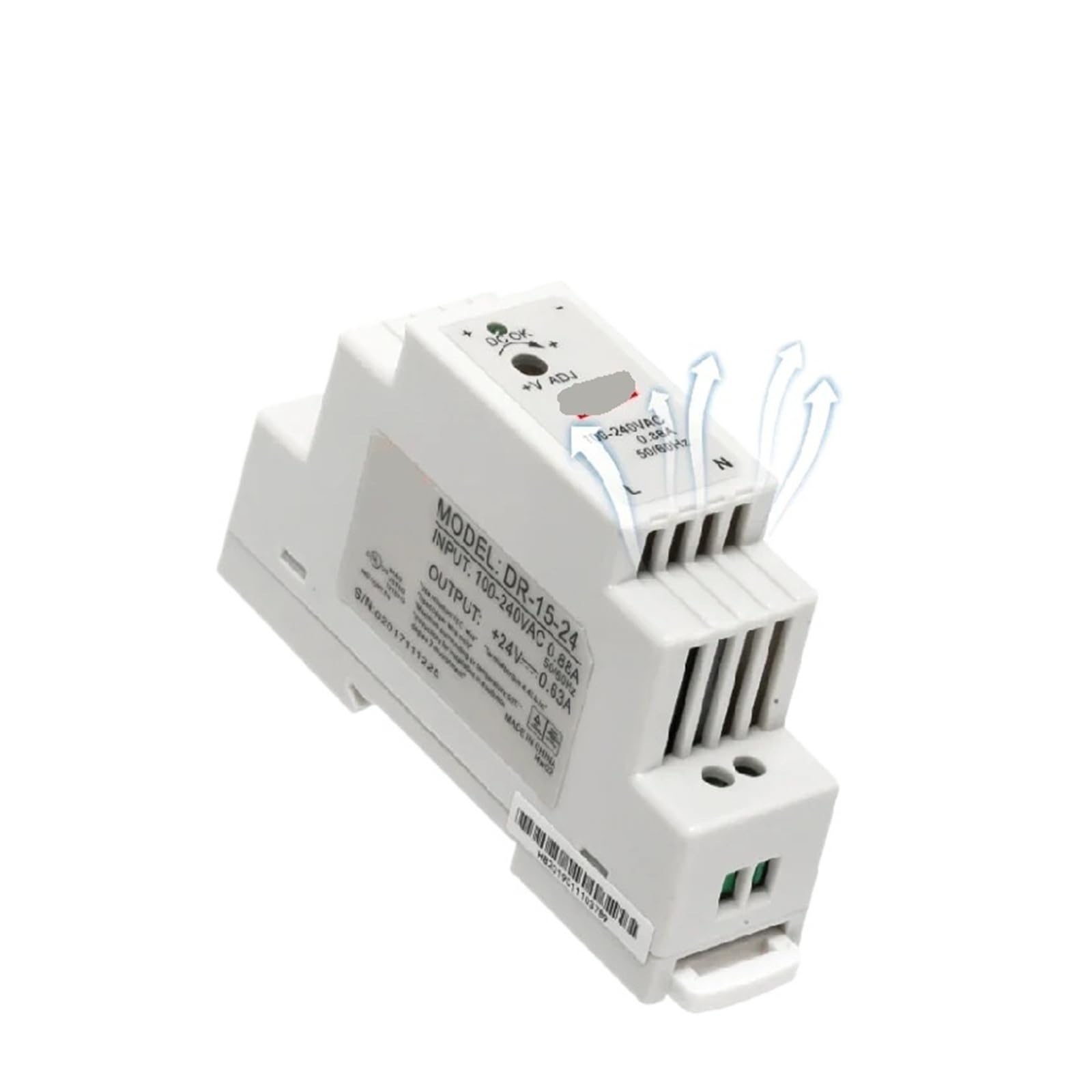 Alimentation à découpage DR-15 boîtier de commutation AC/DC 15W 24V