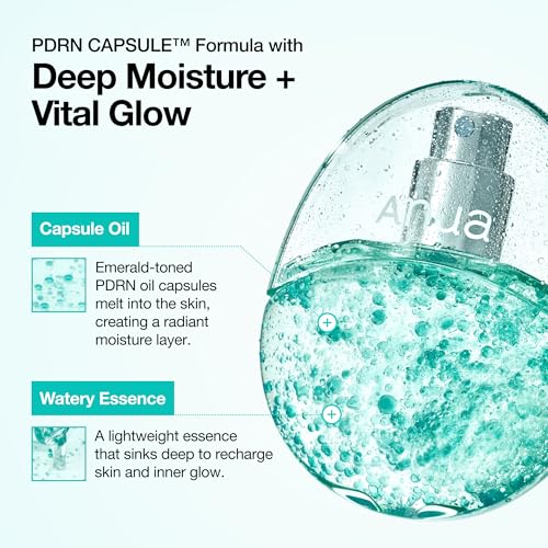 Image of ANUA PDRN Collagen Glow Facial Serum Spray, Hydrating Face Mist, Hyaluronic Acid, dewy glass finish, All Skin Types, Instant Plumping Hydration, Firming Care, Korean Skincare, 1.01 fl oz
