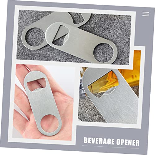 Ouvre-boisson décapsuleur acier inoxydable plat pour capsule de bouteille x50 - 8