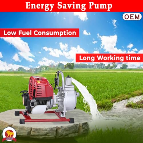 Image of OEM Professional 35CC 4 Stroke Advanced Technology Gasoline Petrol Engine Water PUMP 1? | 1Inch | Low Fuel Consumption | Long Running Time