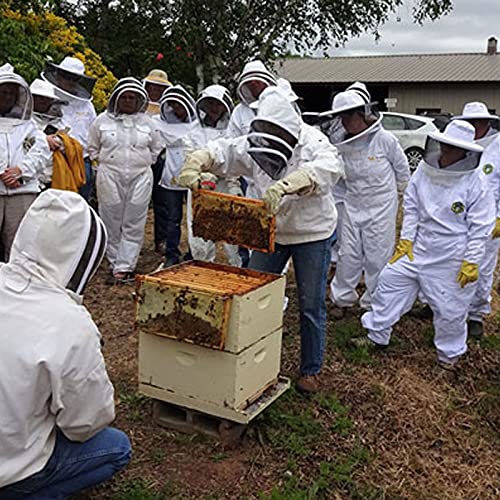 HOTEU Imkeranzug Einteiliger Anti-bienenanzug - Super Atmungsaktiver 3-lagiger Sicherheitsschutz Mesh Imkerkleidung… – Bild 3