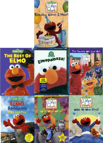 Amazon Com Sesame Street Elmo 7 Pack Movies Tv