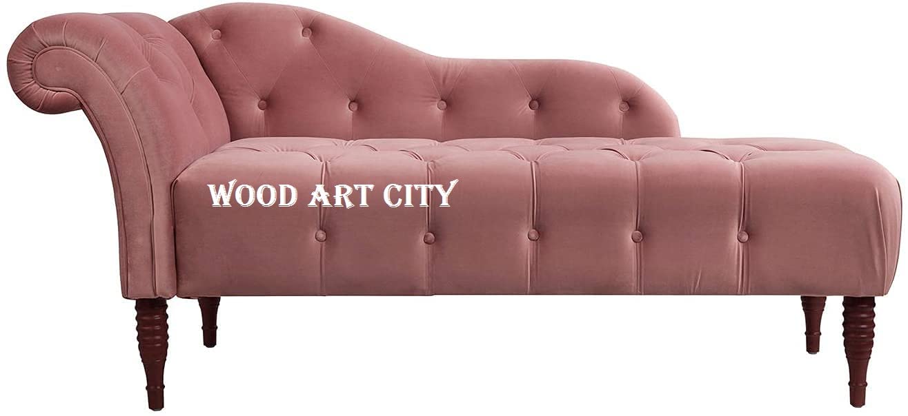 Wood Art City Rosewood 2-Seater Settee Sofa Diwan Couch for Home and Living Room (Ash Rose, Large)