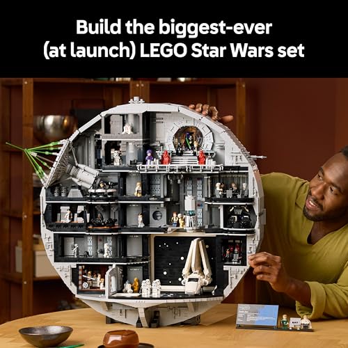 LEGO Star Wars 75419 Death Star Building Set for Adults - Interactive UCS Display Model Kit with 36 Minifigures incl. Luke Skywalker, Han Solo & Darth Vader - Collectible Gift for A New Hope Fans - Image 3