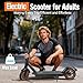 500W Adult Electric Scooter, 19MPH Fast Speed 21 Miles Long Range Folding E-Scooter, Cruise Control with Double Braking System & 8.5'' Solid Tires - Commuter Scooter for Teens Adults